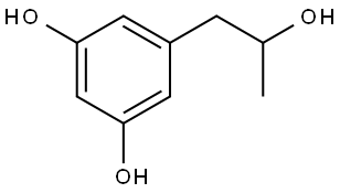 5-(2-hydroxypropyl)benzene-1,3-diol Struktur