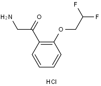 2-(2,2-Difluoroethoxy)phenacylamine hydrochloride Struktur