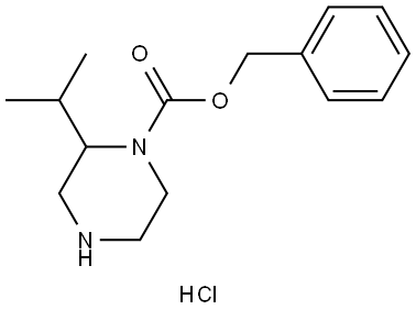 benzyl 2-isopropylpiperazine-1-carboxylate hydrochloride Struktur