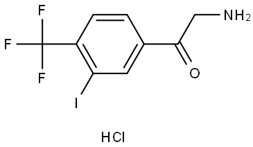 3-Iodo-4-(trifluoromethyl)phenacylamine hydrochloride Struktur