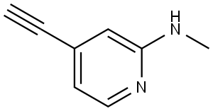 2-Pyridinamine, 4-ethynyl-N-methyl- Struktur