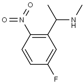 1-(5-fluoro-2-nitrophenyl)-N-methylethan-1-amine Struktur