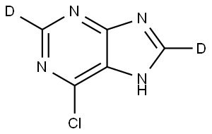 6-chloro-9H-purine-2,8-d2 Struktur