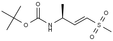 tert-butyl (S,E)-(4-(methylsulfonyl)but-3-en-2-yl)carbamate Struktur