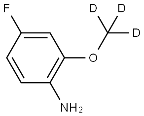 4-fluoro-2-(methoxy-d3)aniline Struktur