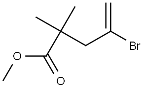 methyl 4-bromo-2,2-dimethyl-4-oxobutanoate Struktur