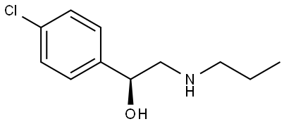 (S)-1-(4-chlorophenyl)-2-(propylamino)ethan-1-ol Struktur