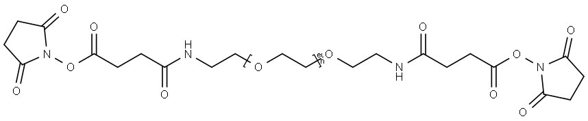 O O'BIS(2-(N-SUCCINIMIDYL-SUCCINYLAMINO& Struktur