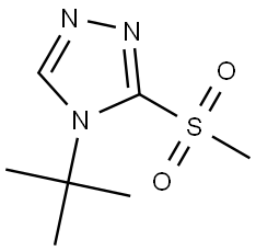 4H-1,2,4-Triazole, 4-(1,1-dimethylethyl)-3-(methylsulfonyl)- Struktur