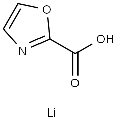 lithium(1+) ion 1,3-oxazole-2-carboxylate Struktur