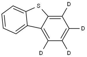 dibenzo[b,d]thiophene-1,2,3,4-d4 Struktur