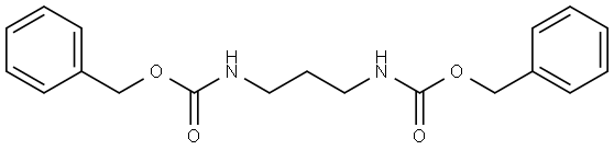 Carbamic acid, N,N'-1,3-propanediylbis-, C,C'-bis(phenylmethyl) ester Struktur