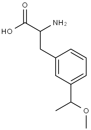 3-(1-Methoxyethyl)phenylalanine Struktur