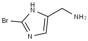 1H-Imidazole-5-methanamine, 2-bromo- Struktur