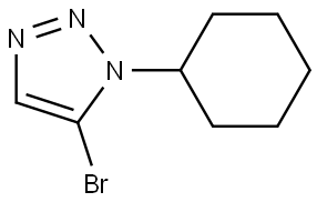 5-bromo-1-cyclohexyl-1H-1,2,3-triazole Struktur