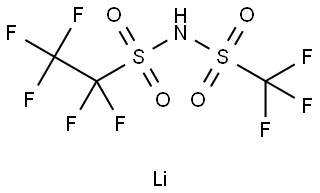 Lithium (Trifluoromethanesulfonyl)(Pentafluoroethanesulfonyl)imide Struktur