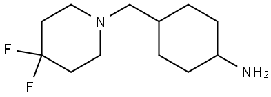 4-((4,4-difluoropiperidin-1-yl)methyl)cyclohexan-1-amine Struktur