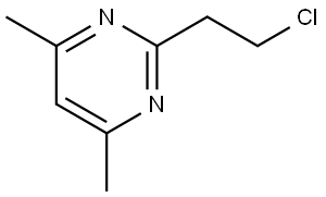 2-(2-Chloroethyl)-4,6-dimethylpyrimidine Struktur