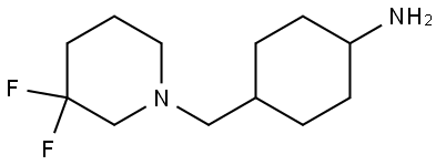 4-((3,3-difluoropiperidin-1-yl)methyl)cyclohexan-1-amine Struktur