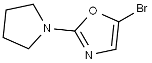 5-bromo-2-(pyrrolidin-1-yl)oxazole Struktur