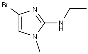 4-bromo-N-ethyl-1-methyl-1H-imidazol-2-amine Struktur