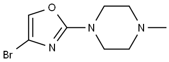 4-bromo-2-(4-methylpiperazin-1-yl)oxazole Struktur