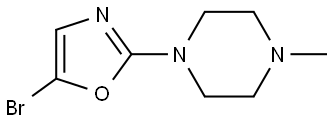 5-bromo-2-(4-methylpiperazin-1-yl)oxazole Struktur