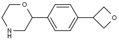 2-(4-(oxetan-3-yl)phenyl)morpholine Struktur