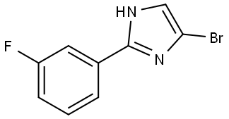 4-bromo-2-(3-fluorophenyl)-1H-imidazole Struktur