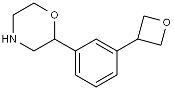 2-(3-(oxetan-3-yl)phenyl)morpholine Struktur