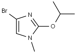 4-bromo-2-isopropoxy-1-methyl-1H-imidazole Struktur