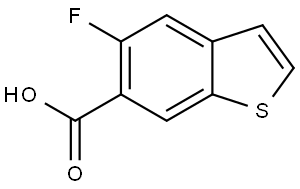 5-Fluorobenzo[b]thiophene-6-carboxylic acid Struktur