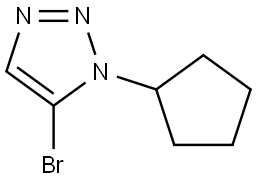 5-bromo-1-cyclopentyl-1H-1,2,3-triazole Struktur