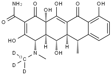 Doxycycline-13C-d3 Struktur