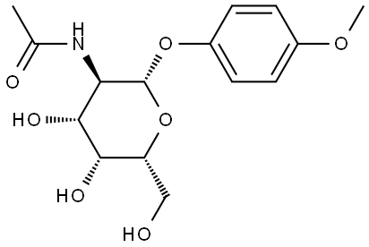 4-Methoxyphenyl 2-Acetamido-2-deoxy-β-D-galactopyranoside Struktur