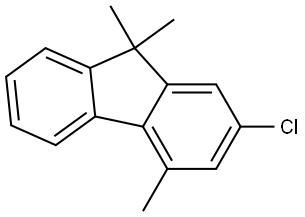 2-Chloro-4,9,9-trimethyl-9H-fluorene Struktur