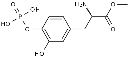 L-Tyrosine, 3-hydroxy-O-phosphono-, 1-methyl ester Struktur