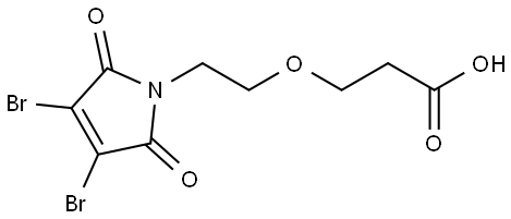 3,4-Dibromo-Mal-PEG1-COOH Struktur