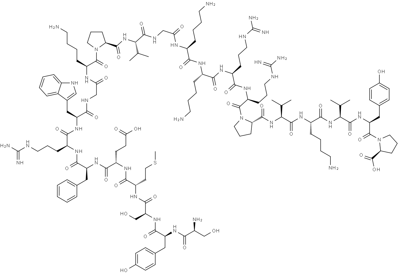 (Des-His)-ACTH (1-24) (human, bovine, rat) Struktur