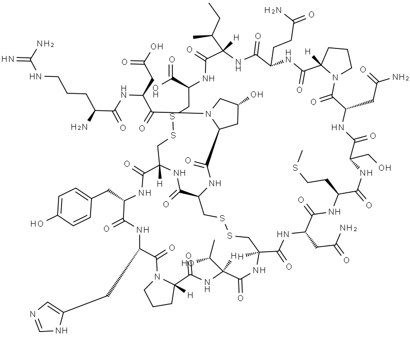 α-Conotoxin EI (free acid) Struktur