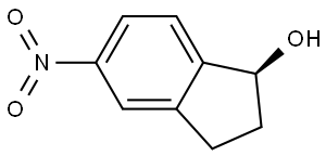 (S)-2,3-Dihydro-5-nitro-1H-inden-1-ol Struktur