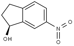 (S)-2,3-Dihydro-6-nitro-1H-inden-1-ol Struktur