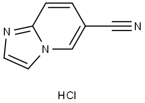 Imidazo[1,2-a]pyridine-6-carbonitrile hydrochloride Struktur