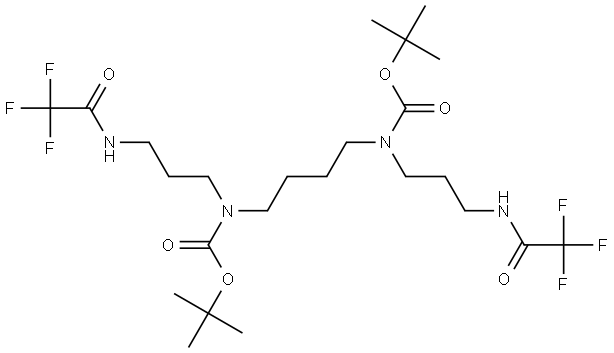 Carbamic acid, N,N'-1,4-butanediylbis[[3-[(trifluoroacetyl)amino]propyl]-, C,C'-bis(1,1-dimethylethyl) ester