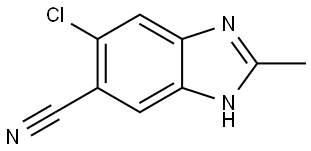 1H-Benzimidazole-5-carbonitrile, 6-chloro-2-methyl- Struktur