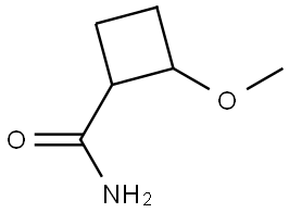 2-methoxycyclobutane-1-carboxamide Struktur