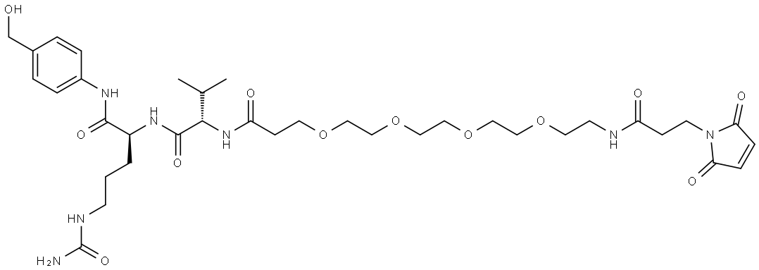 Mal-PEG4-Val-Cit-PAB Struktur