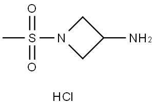 1-methanesulfonylazetidin-3-amine hydrochloride Struktur