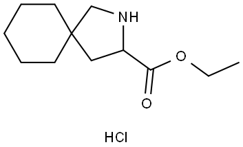 Ethyl 2-azaspiro[4.5]decane-3-carboxylate hydrochloride Struktur