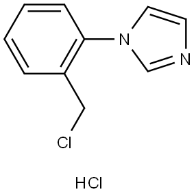 1-(2-(Chloromethyl)phenyl)-1H-imidazole hydrochloride Struktur